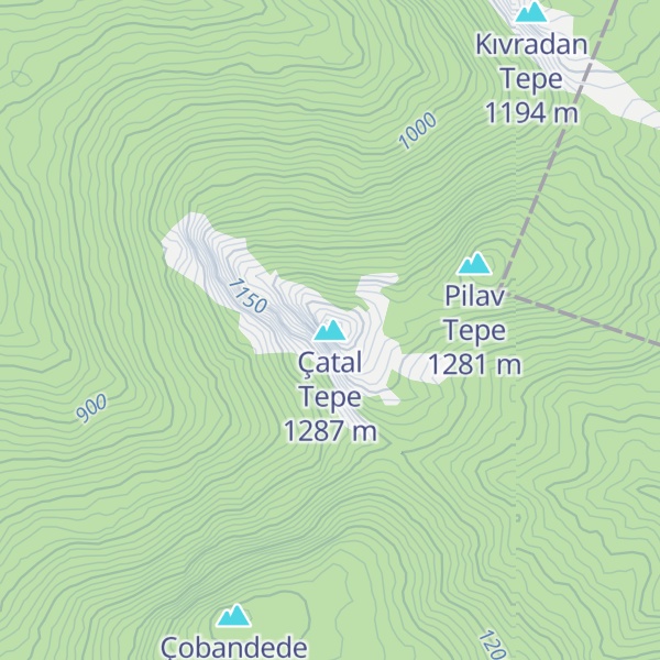 Map of Çatal Tepe