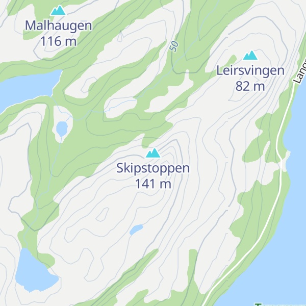 Map of Skipstoppen