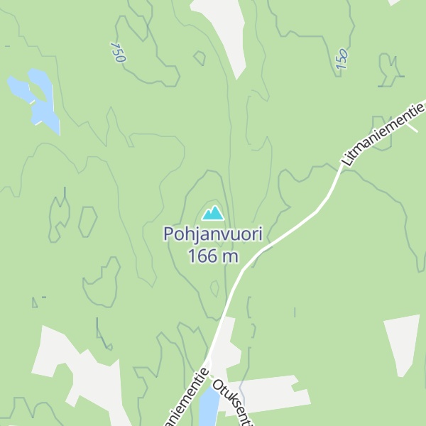 Map of Pohjanvuori