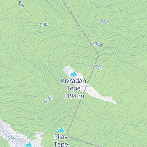 Map of Kıvradan Tepe