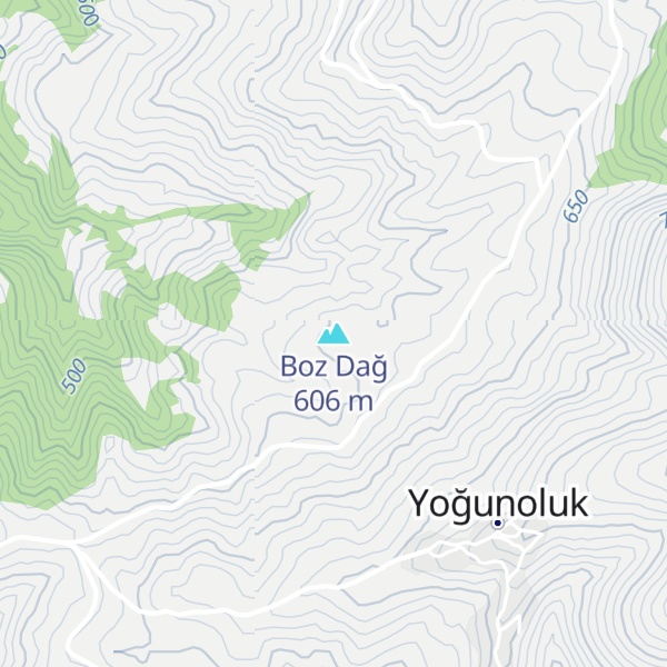 Map of Boz Dağ