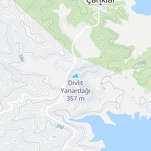 Map of Divlit Yanardağı