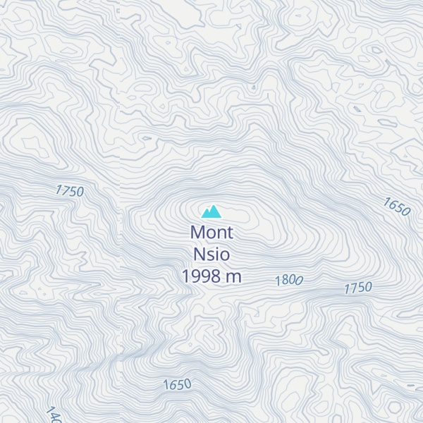 Map of Mont Nsio