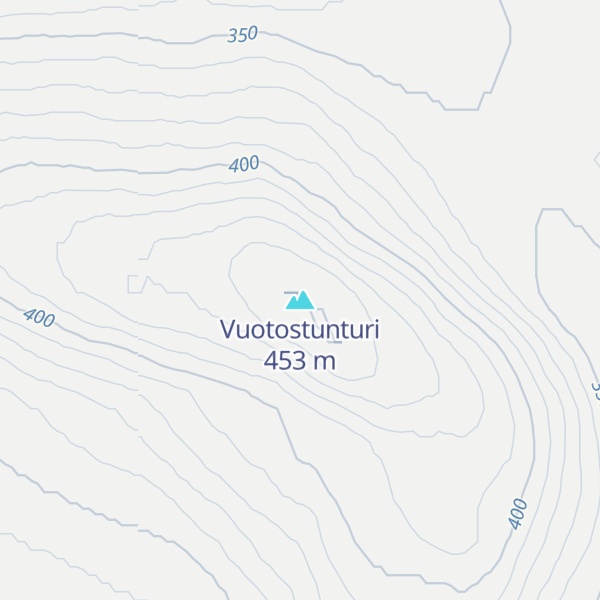 Map of Vuotostunturi