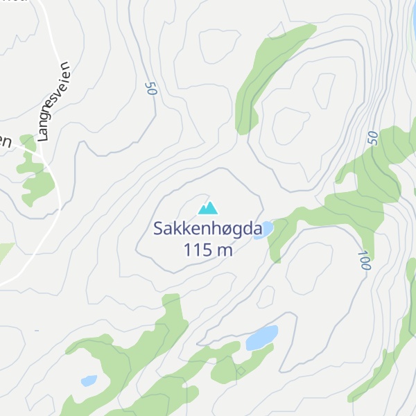 Map of Sakkenhøgda