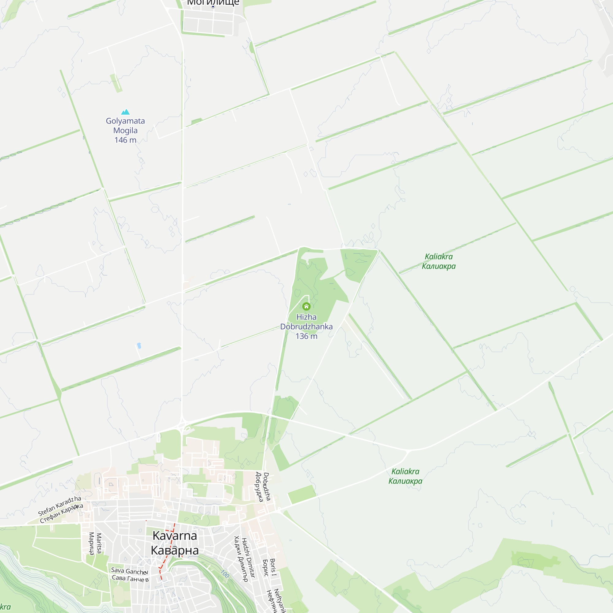 Hizha Dobrudzhanka map