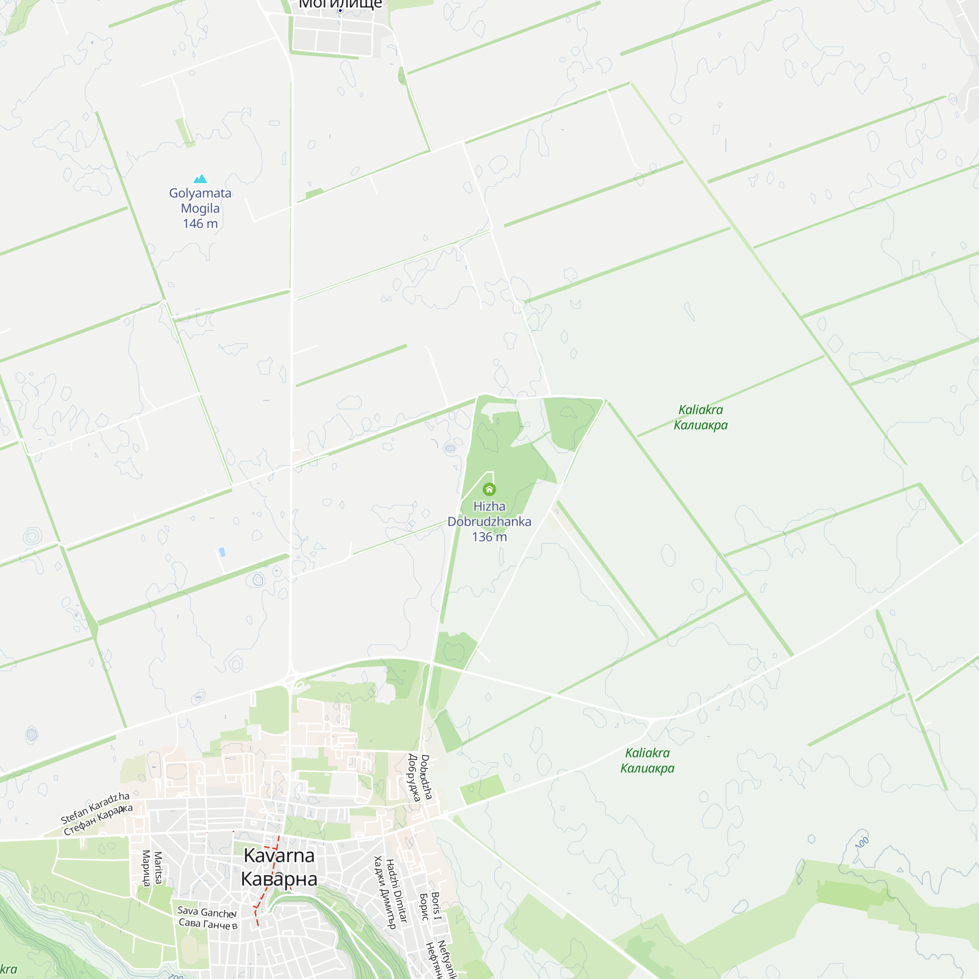Hizha Dobrudzhanka map