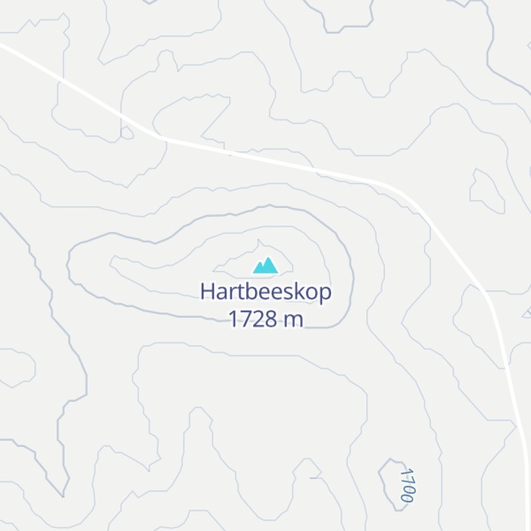 Map of Hartbeeskop