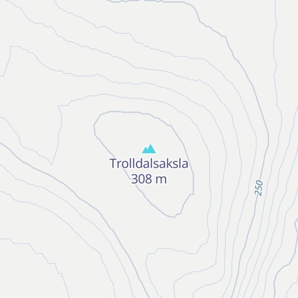 Map of Trolldalsaksla