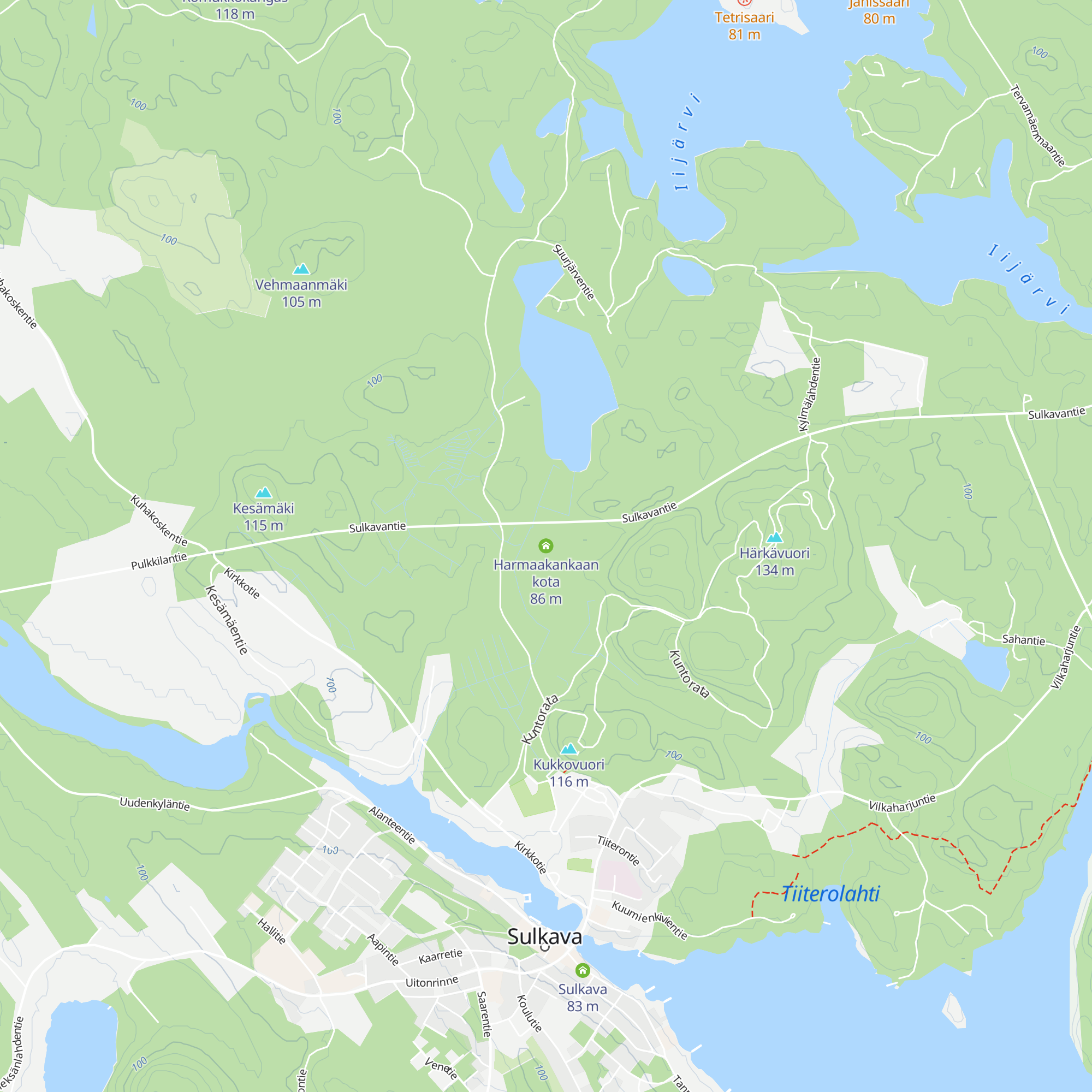 Harmaakankaan kota map