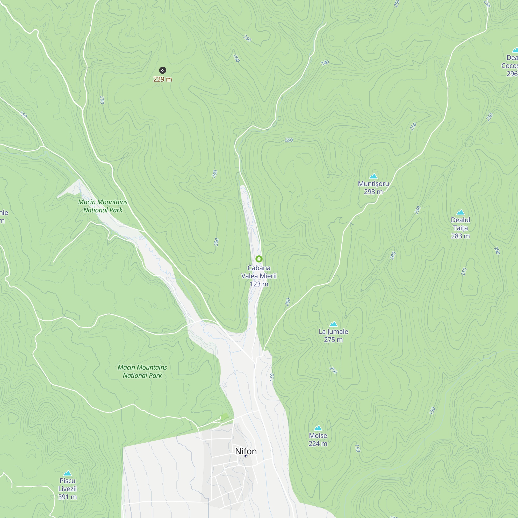 Cabana Valea Mierii map