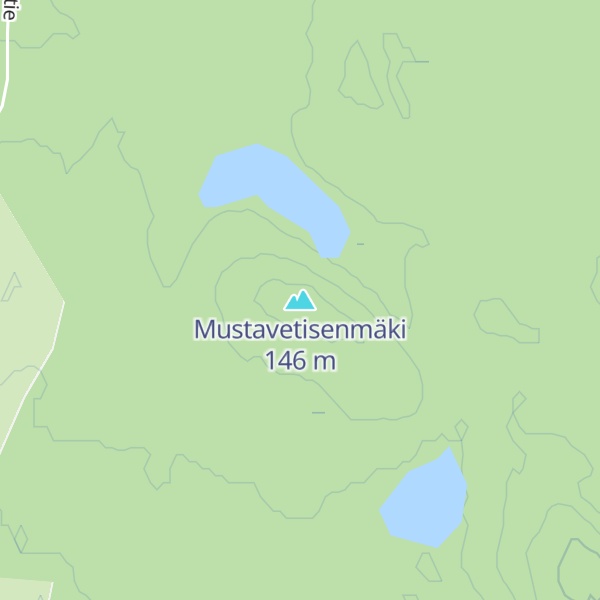 Map of Mustavetisenmäki
