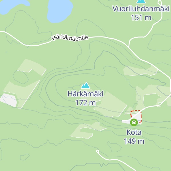 Map of Härkämäki
