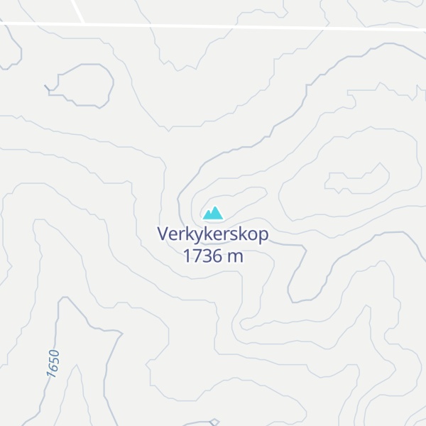 Map of Verkykerskop