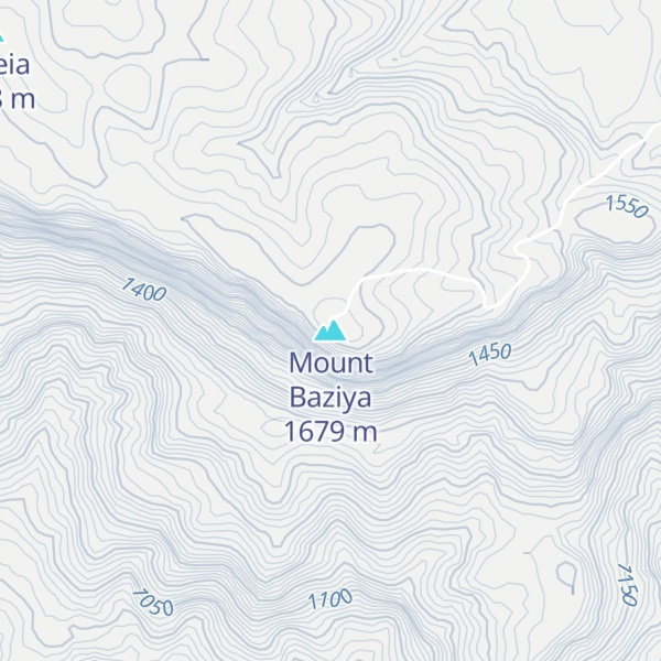 Map of Mount Baziya