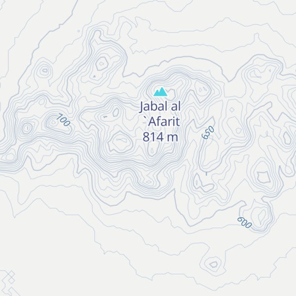 Map of Jabal al ‘Afārīt
