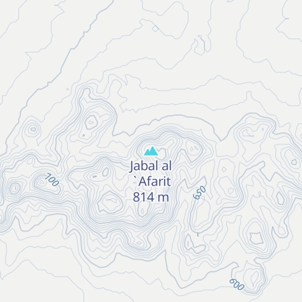 Map of Jabal al `Afarit