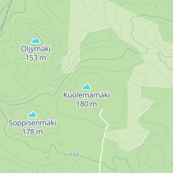 Map of Kuolemamäki