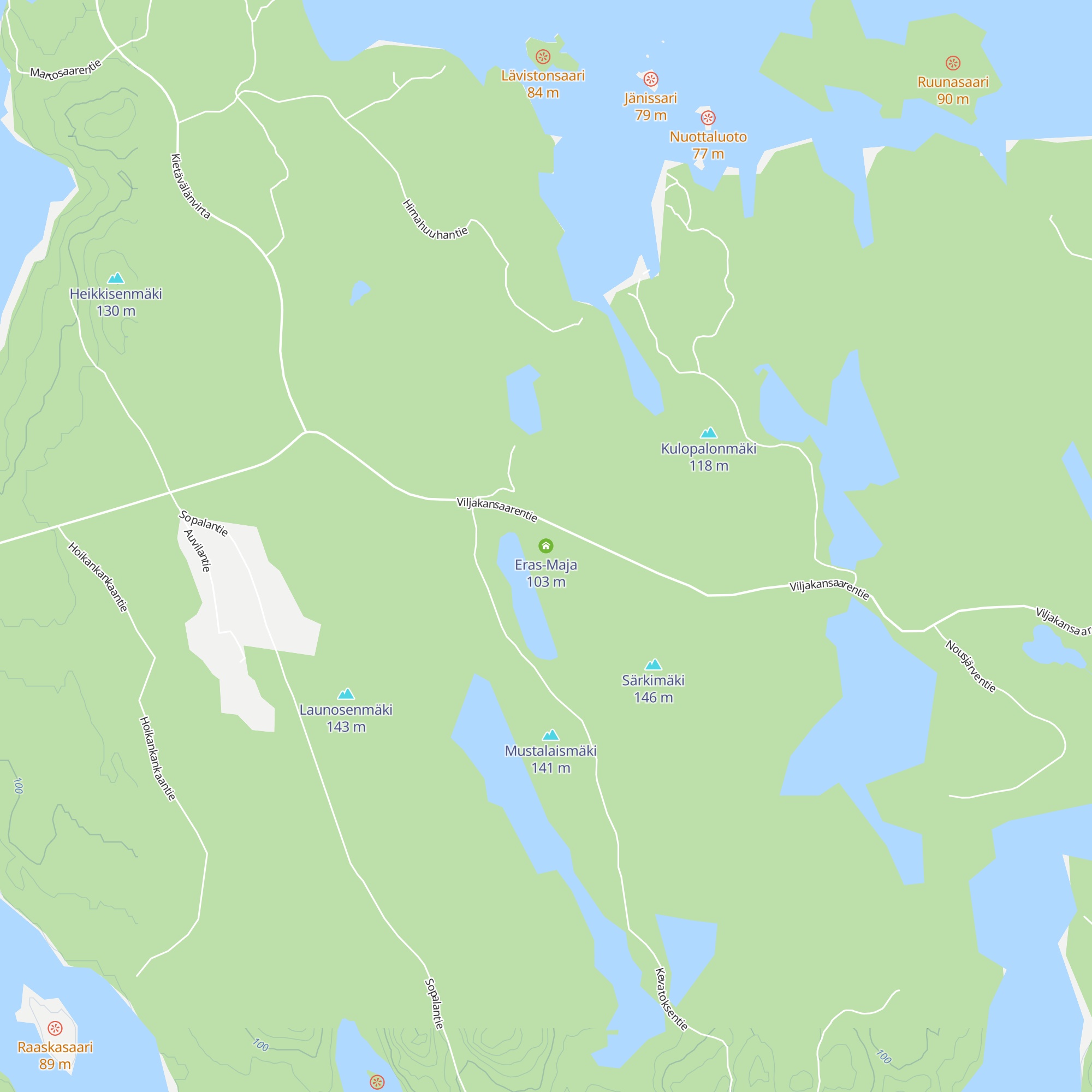 Eras-Maja map