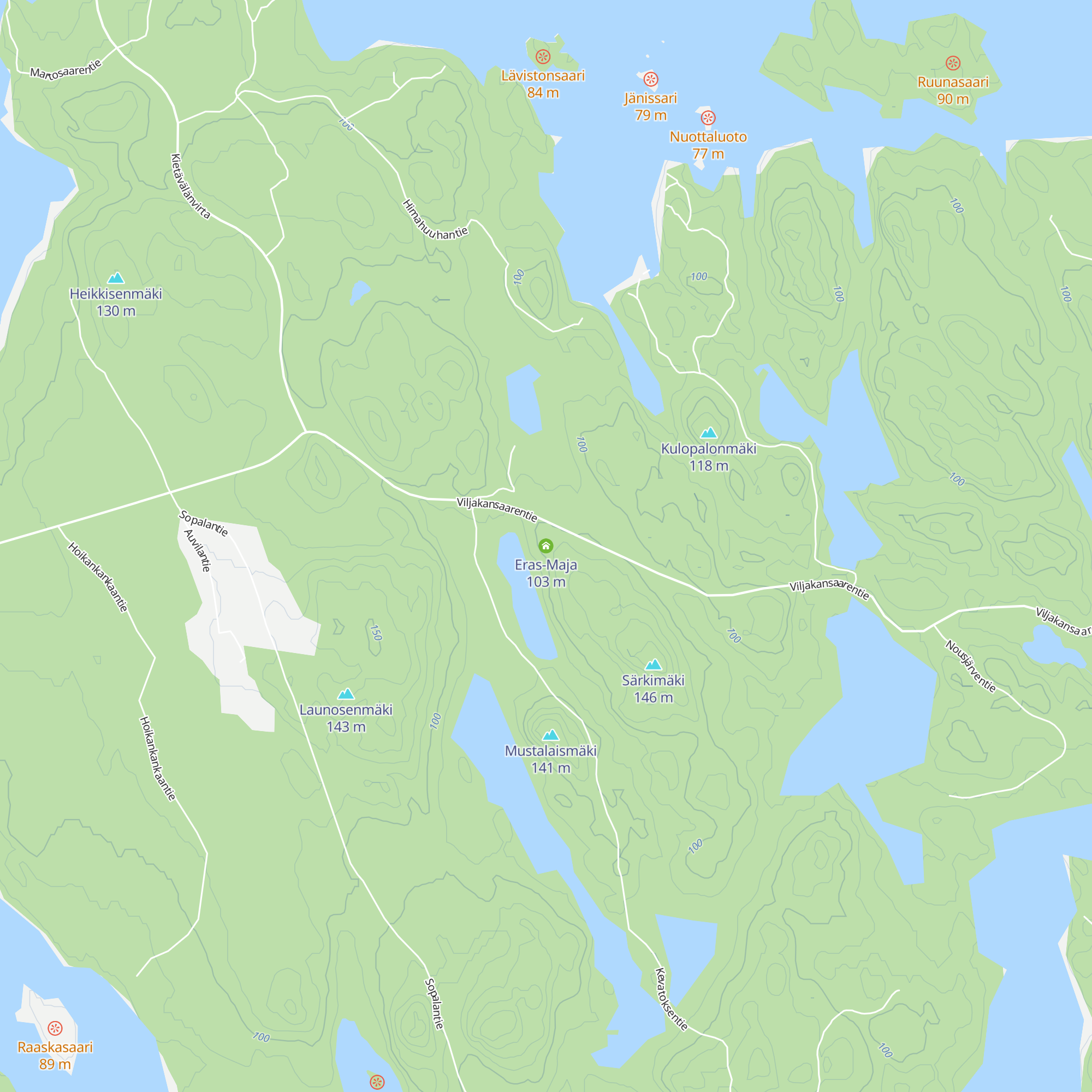 Eras-Maja map