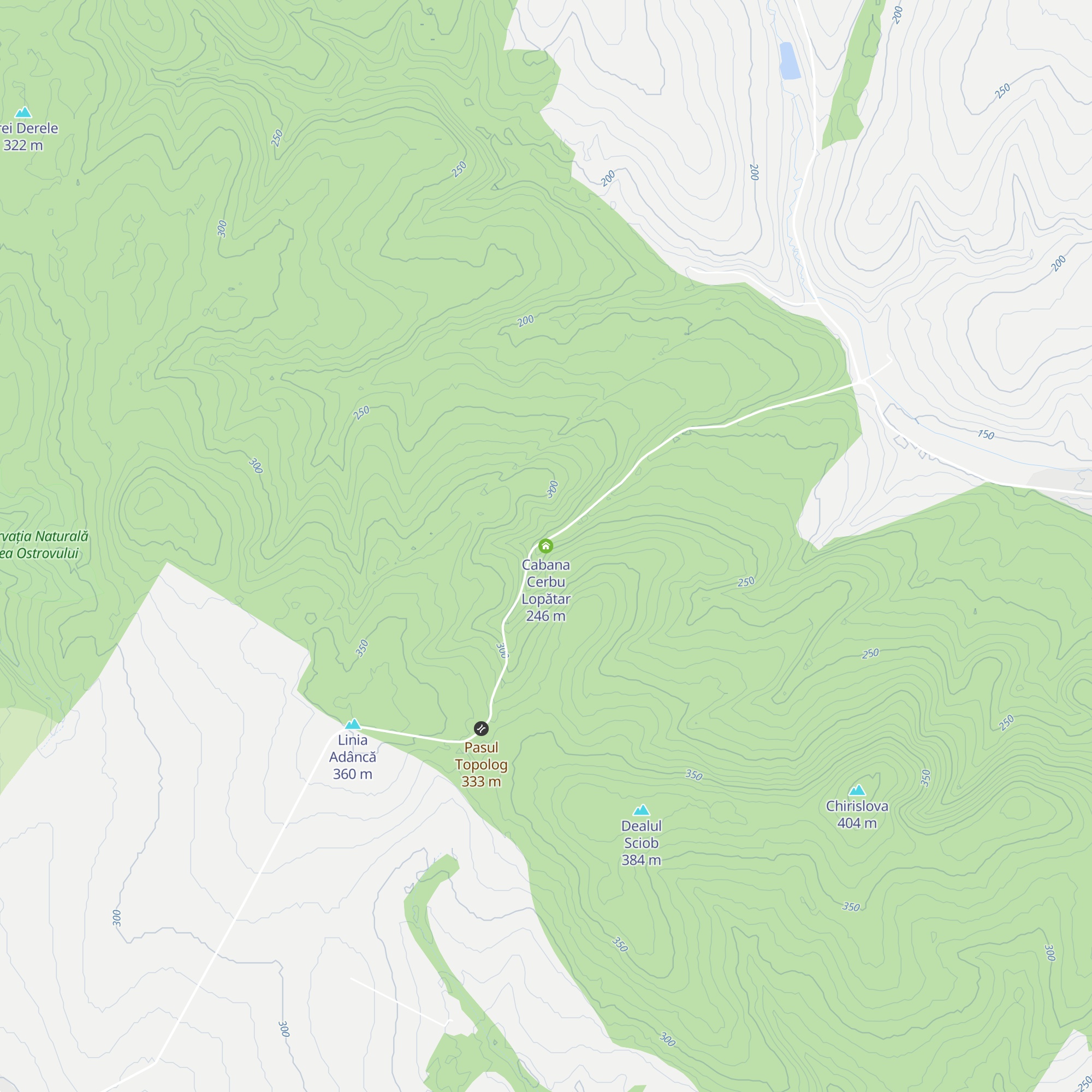 Cabana Cerbu Lopătar map