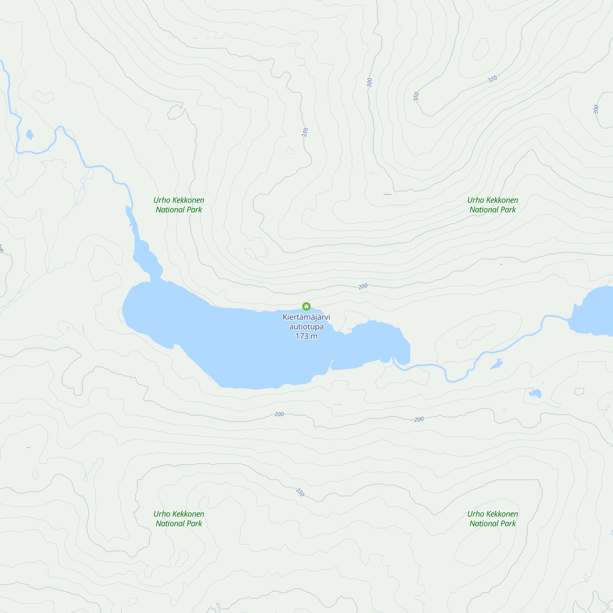 Kiertämäjärvi autiotupa map