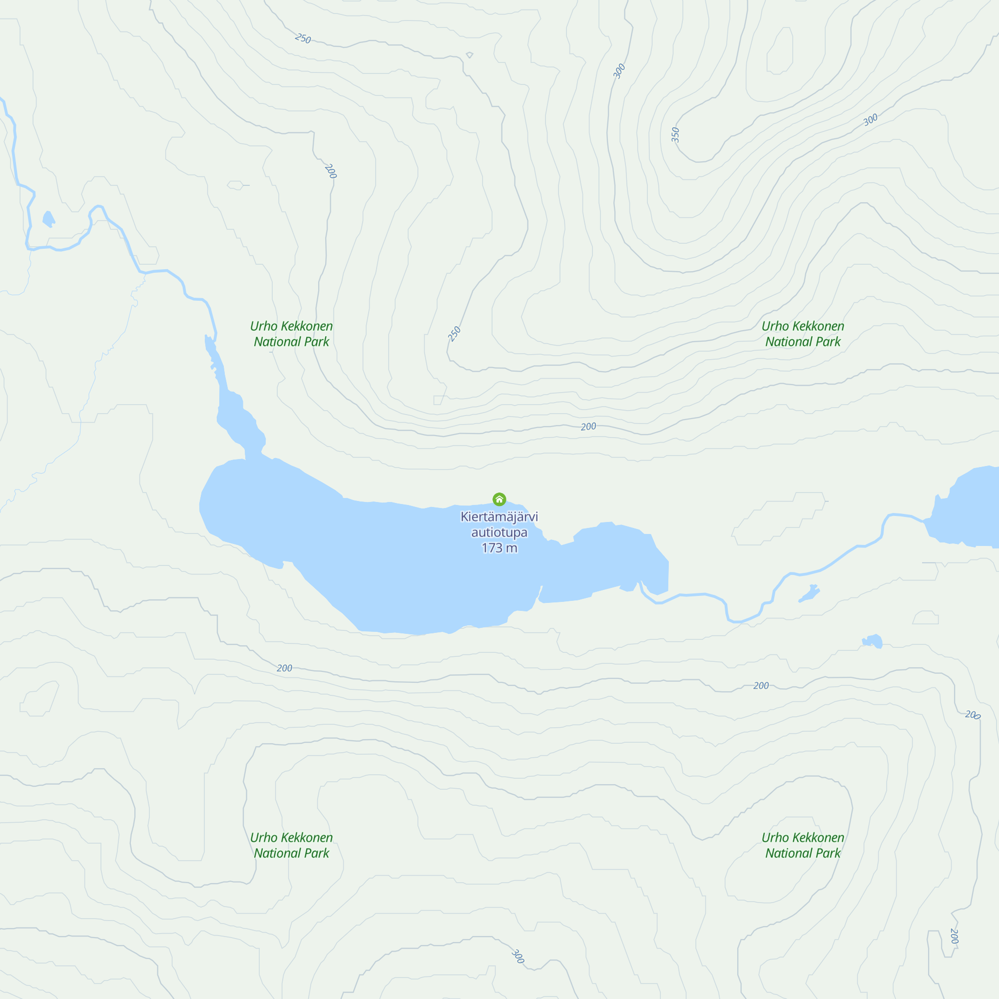 Kiertämäjärvi autiotupa map