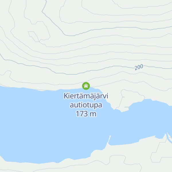 Map of Kiertämäjärvi autiotupa