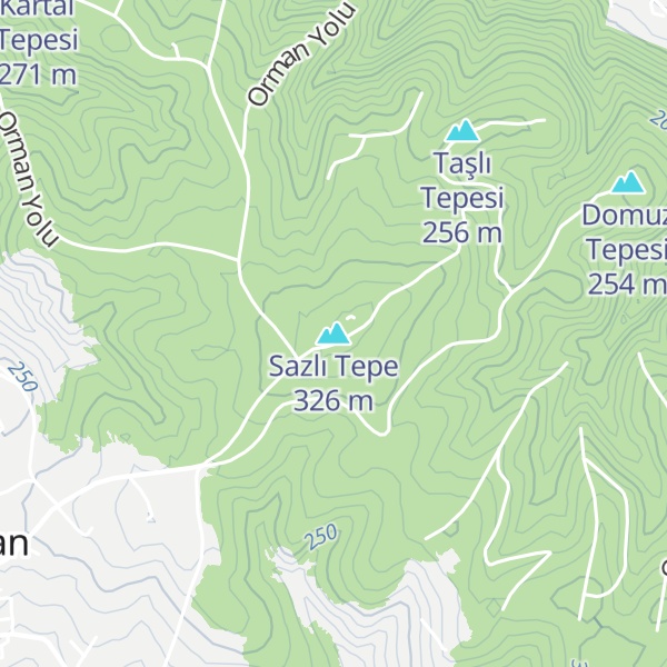 Map of Sazlı Tepe