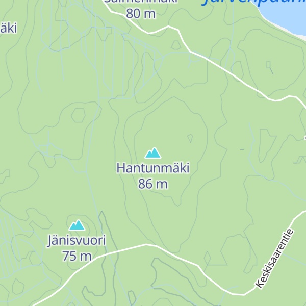 Map of Hantunmäki