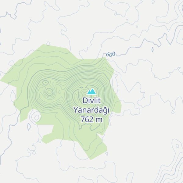 Map of Divlit Yanardağı