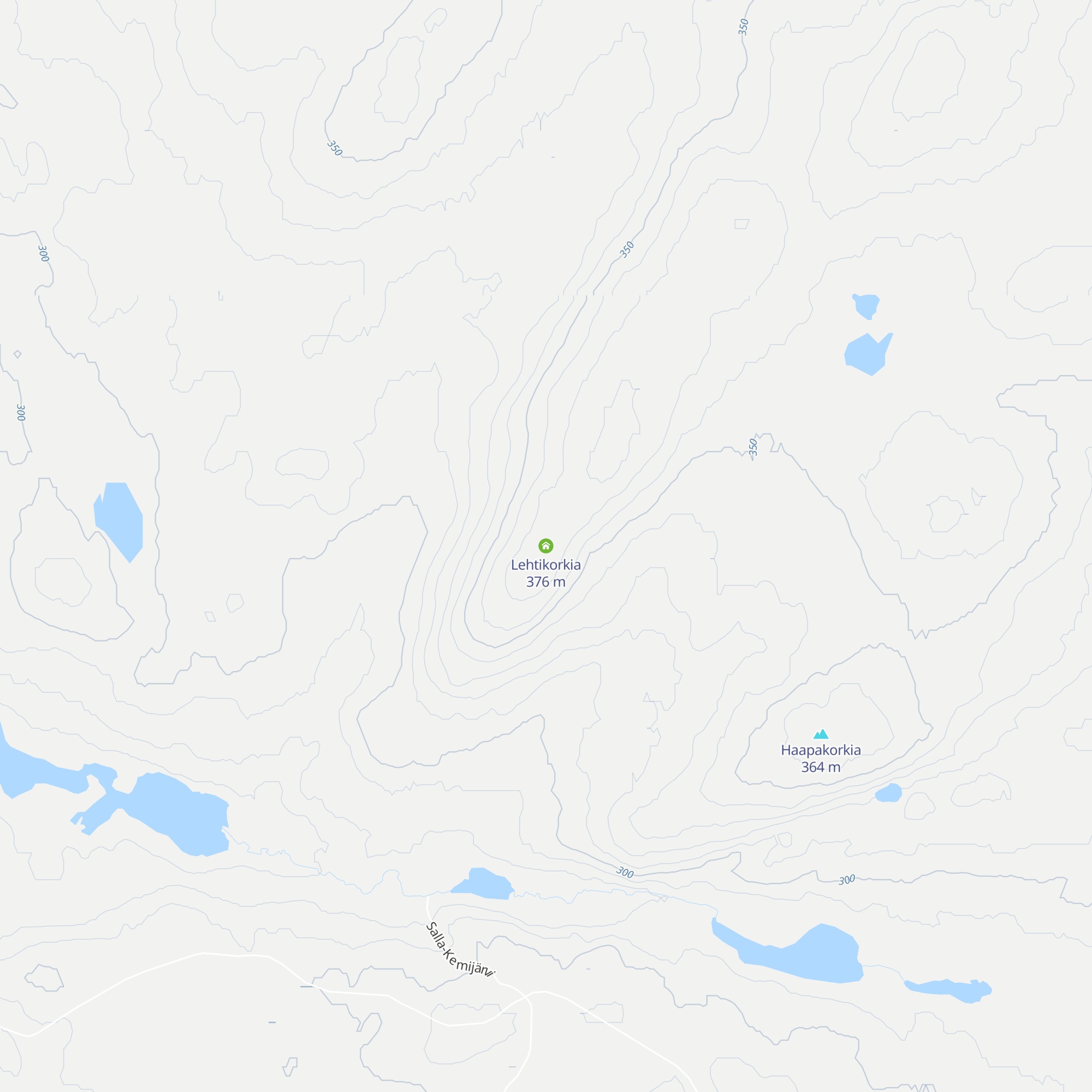 Lehtikorkia map