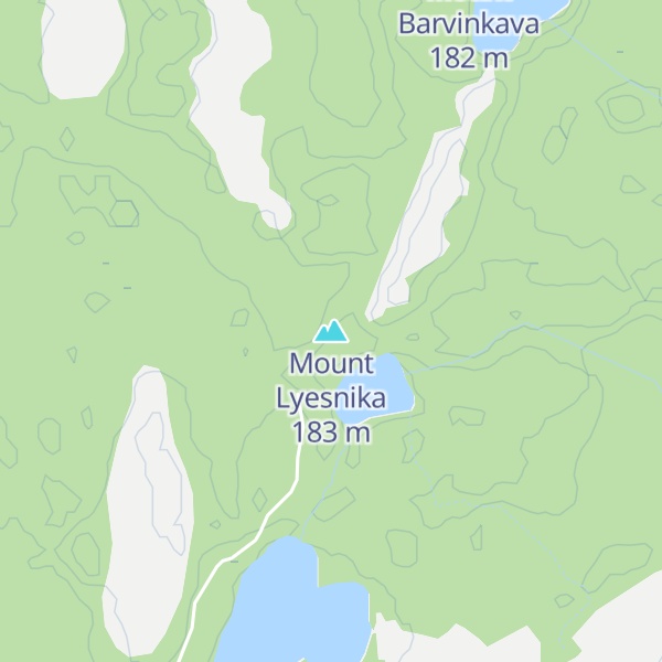 Map of Mount Lyesnika