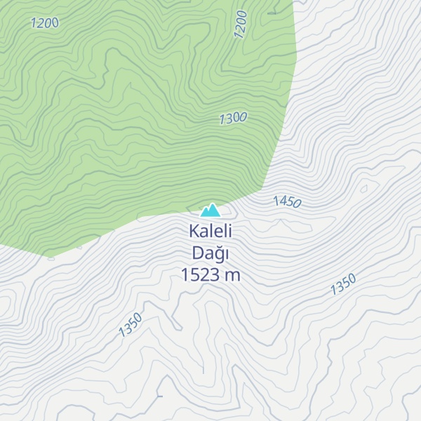 Map of Kaleli Dağı