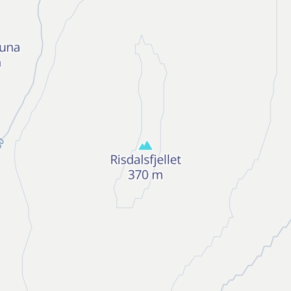 Map of Risdalsfjellet