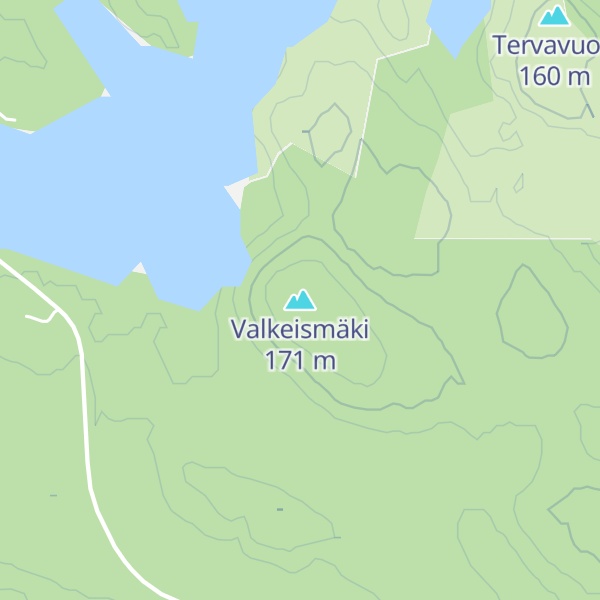 Map of Valkeismäki