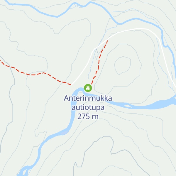 Map of Anterinmukka autiotupa