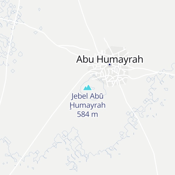 Map of Jebel Abū Ḩumayrah