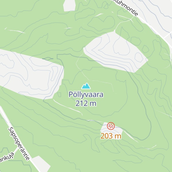 Map of Pöllyvaara