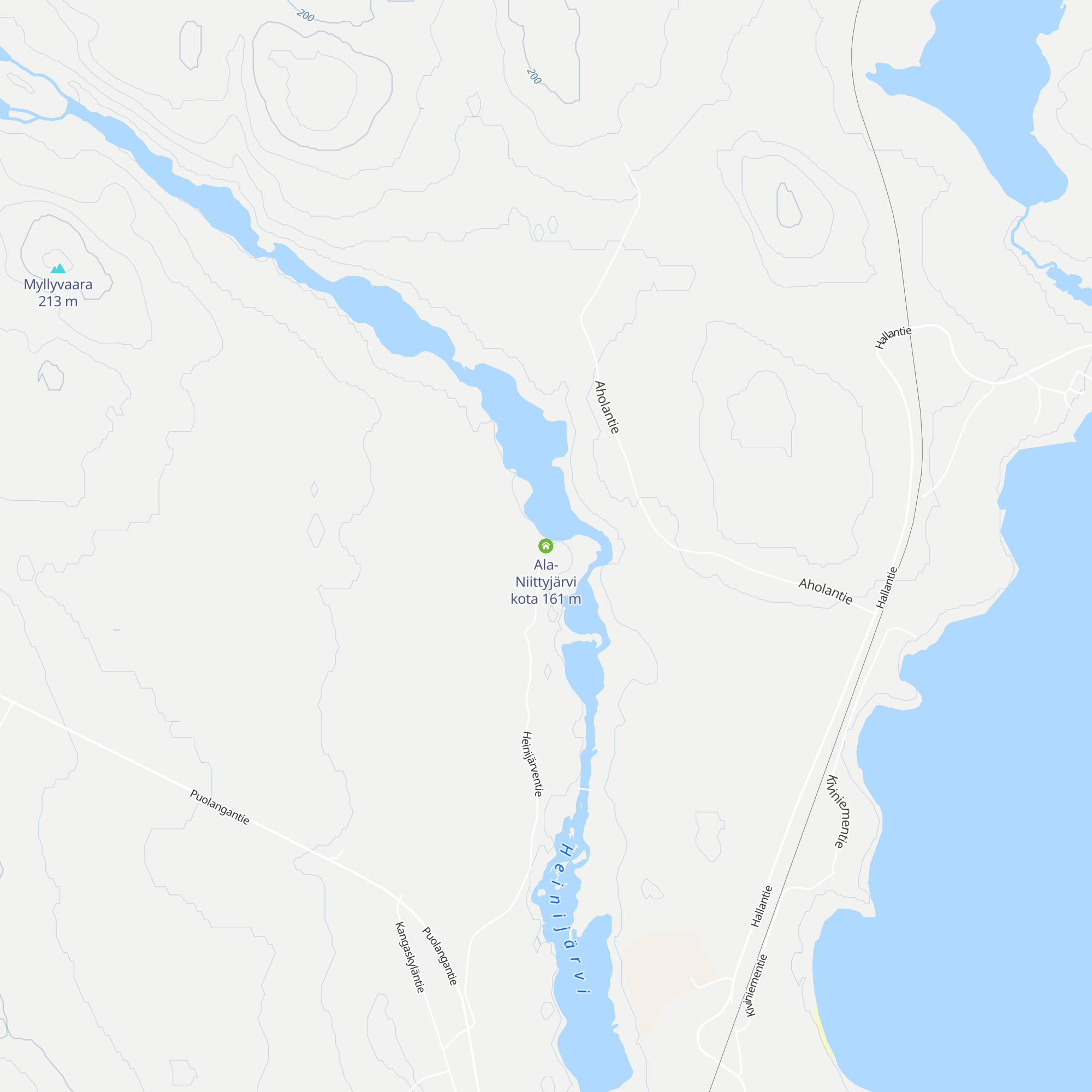 Ala-Niittyjärvi kota map