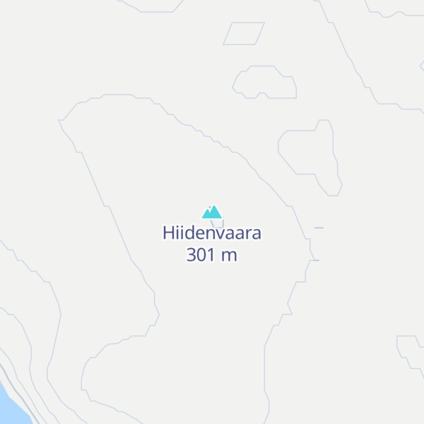 Map of Hiidenvaara