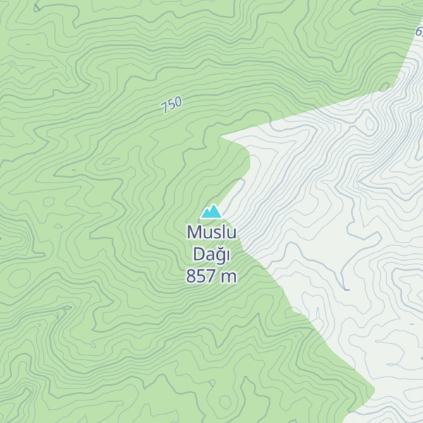 Map of Muslu Dağı