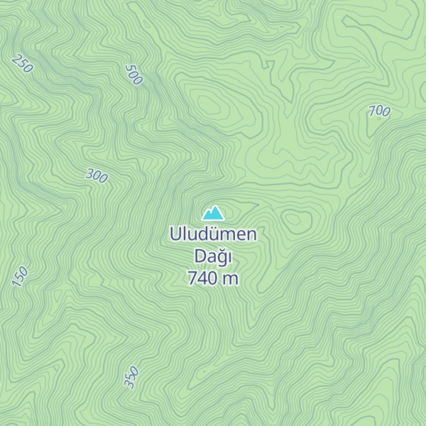 Map of Uludümen Dağı