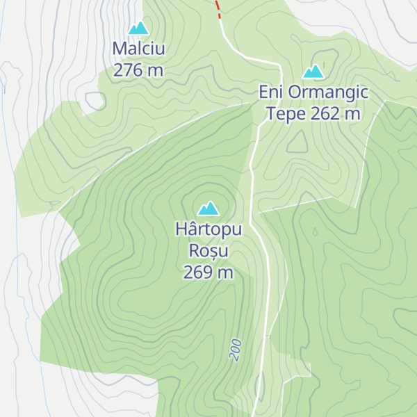 Map of Hârtopu Roșu