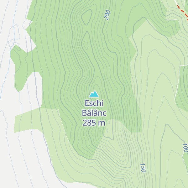 Map of Eschi Bâlânc