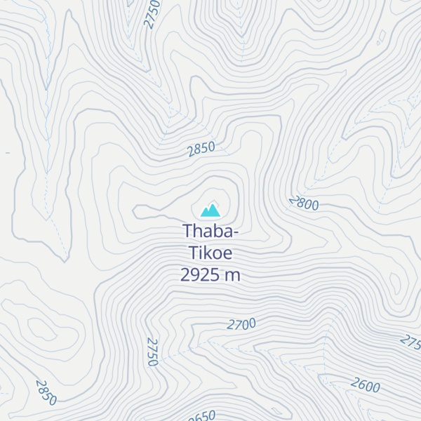 Map of Thaba-Tikoe