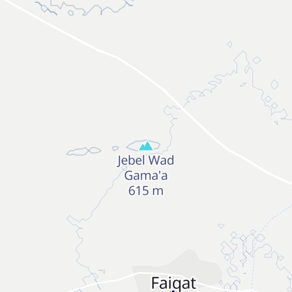Map of Jebel Wad Gama'a
