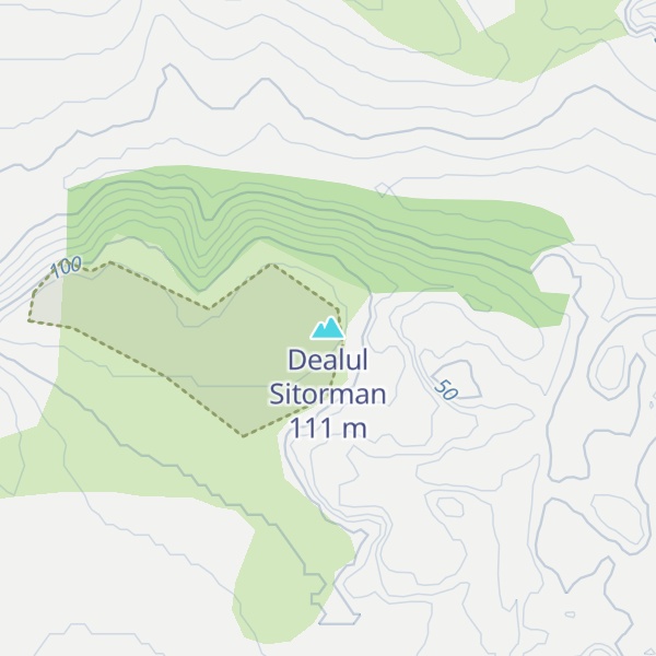 Map of Dealul Sitorman