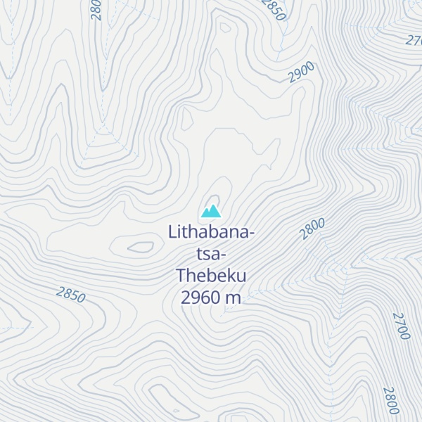 Map of Lithabana-tsa-Thebeku