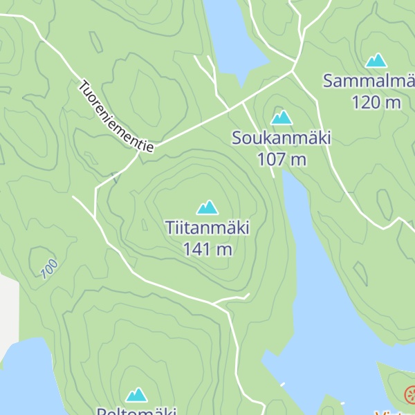 Map of Tiitanmäki